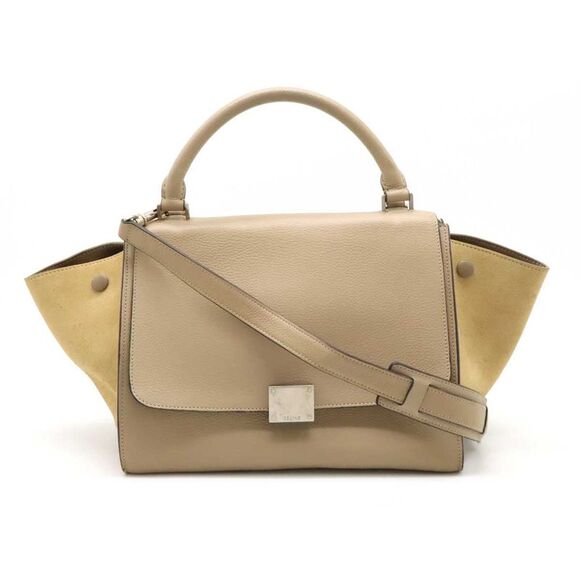 Celine Trapeze Small Leather Suede Handbag - Picture 1 of 9
